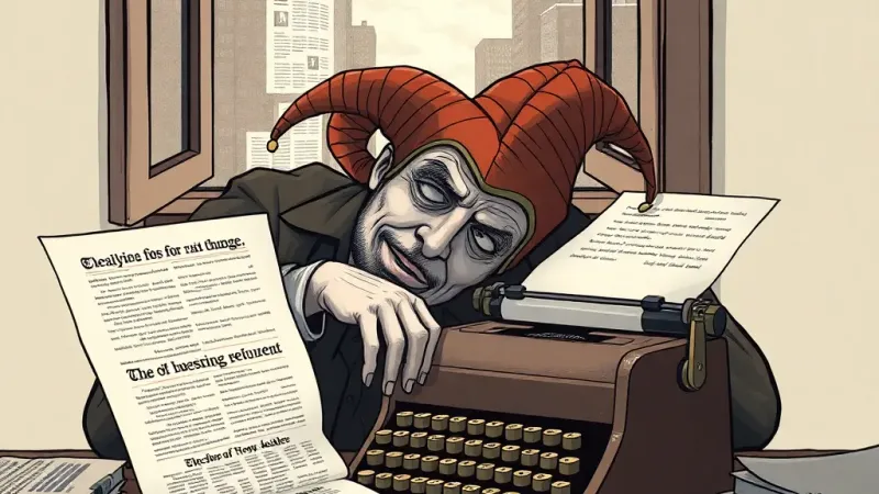 Satire: "I'm Exhausted by Reality." A Climate Confession