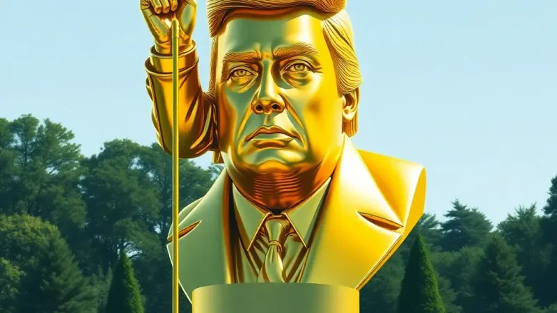 Trump's Gold Statue: Debate Over Purest American Bling