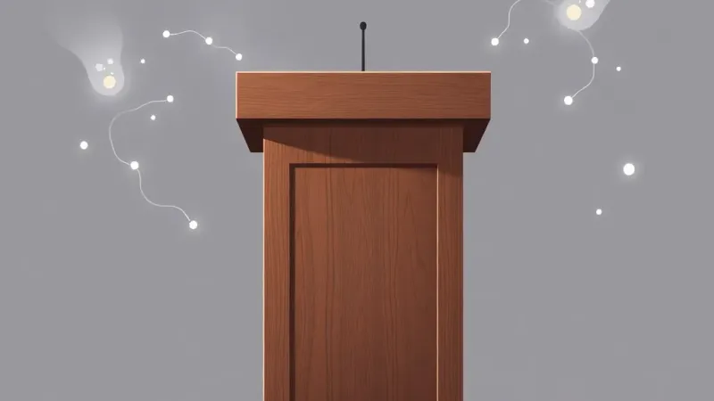 Commencement Podium Spills Your "Big Day" Secrets