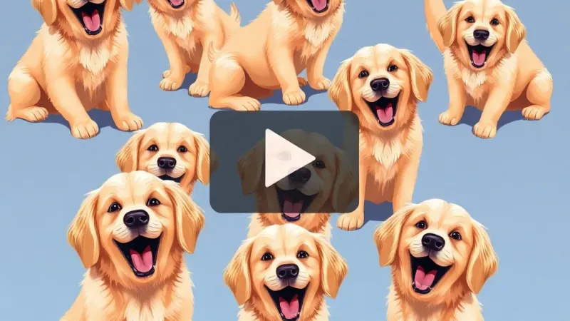Golden Retrievers' Viral Antics Now Mandatory Joy