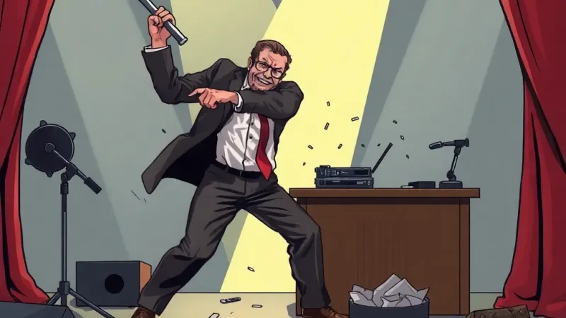 Letterman Rage-Quits, Demolishes Iconic Set!