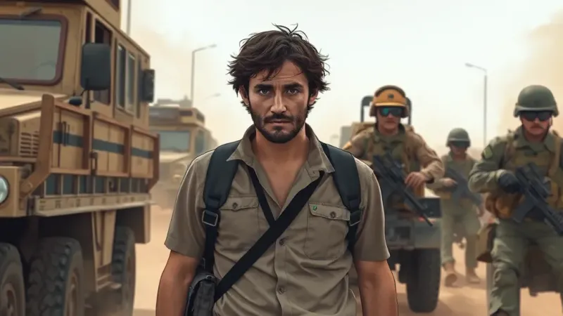 Exposed Journalist's 'Unprotected' Stance in Conflict